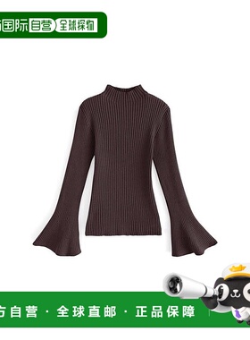 日本直邮日潮 GRL 高领喇叭袖针织衫 k9209d 韩系早秋氛围感穿搭
