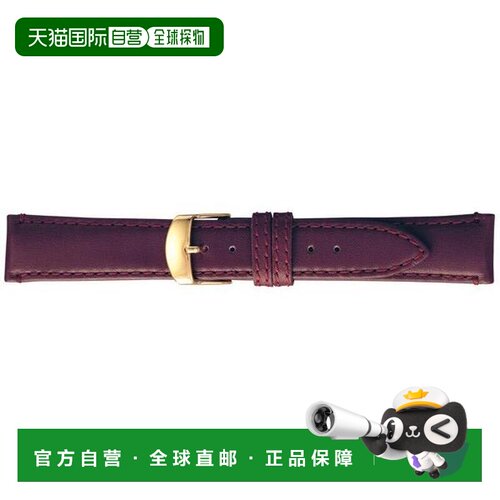 日本直邮BCME003ER BAMBI SCOTCHGARD 酒红色皮革表带