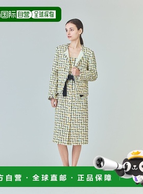 1h可退 日本直邮GRACE CLASS 女士黄色不对称无领外套 0225101017