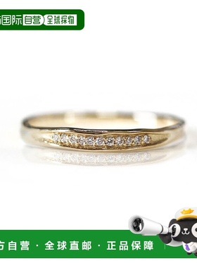 1h可退 日本直邮cui-cui 世界小钻石 戒指 K10YG 黄金 754224