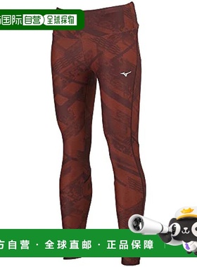 【日本直邮】Mizuno美津浓户外运动打底长裤女式M胭脂红 32MB2310