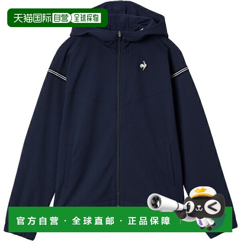 日本直邮Le coq sportif 全拉链连帽网球夹克 (LN5FJK20L-NV00)