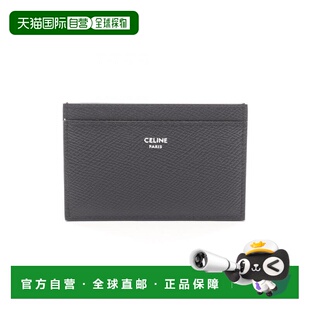 日本直邮中古Celine赛琳女S级99新card case卡包牛皮卡包黑色