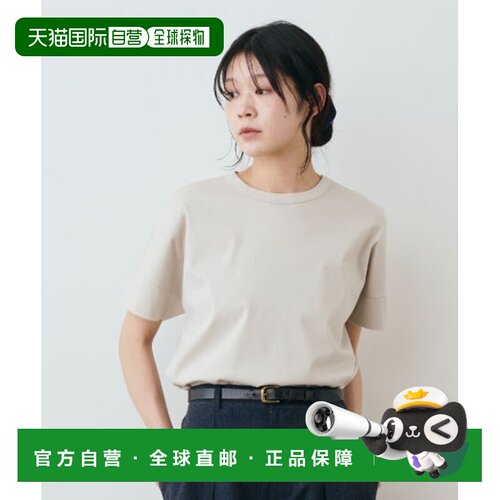 日本直邮THREE FIFTY STANDARD 女装 丝光棉双层袖T恤 421542