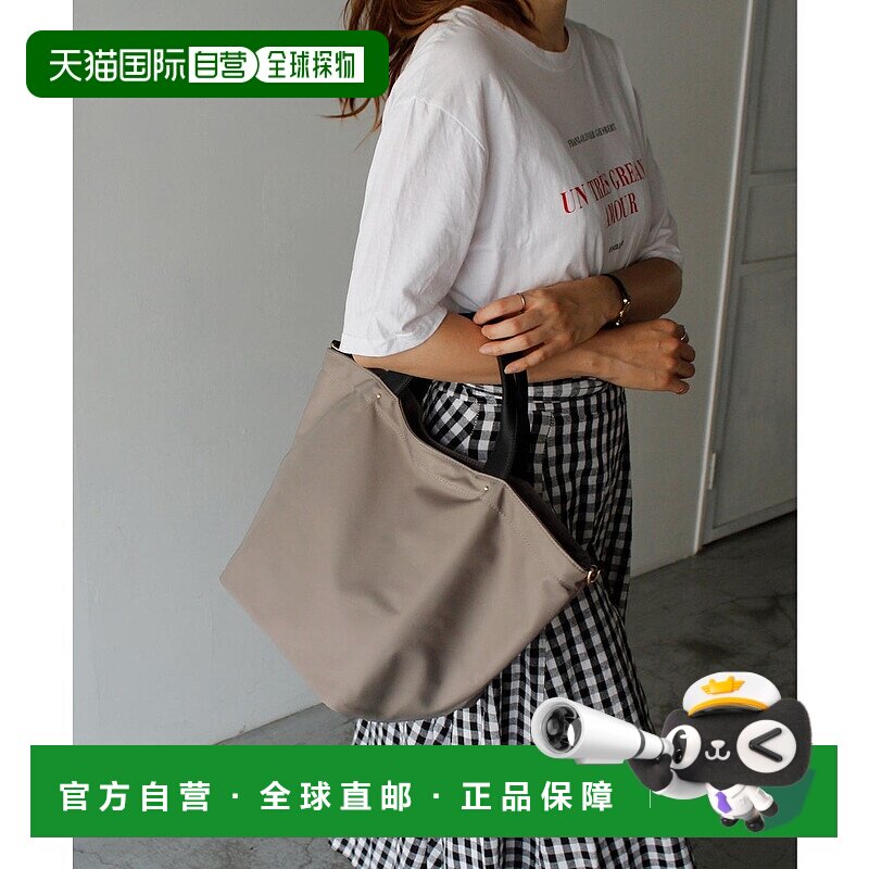 日本直邮VitaFelice 真皮手柄 2way尼龙托特包 [V04517AW00434]