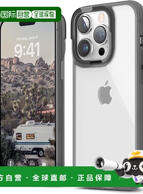 【日本直邮】elago iPhone14Pro透明壳 双层防摔黑色DUAL CASE