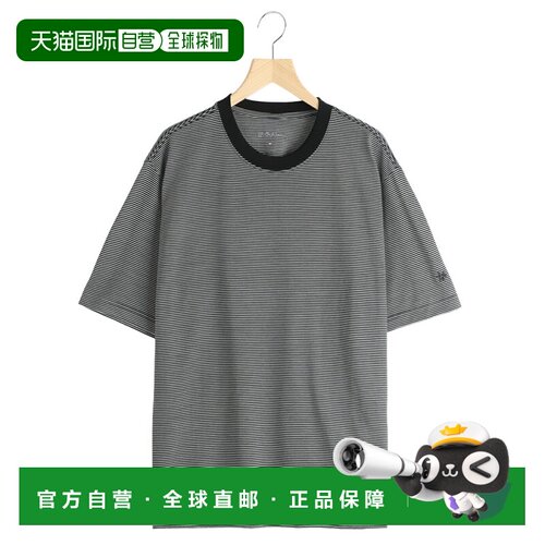 日本直邮Goldwin：条纹羊毛×莱赛尔纤维针织T恤：GL66153