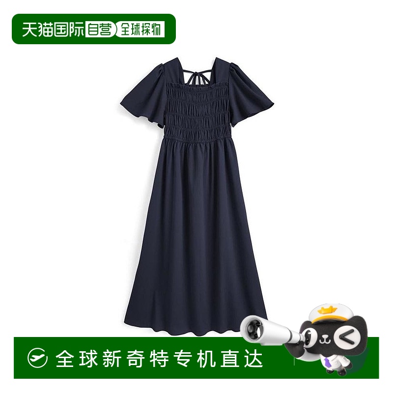 日本直邮日潮 GRL 背带蝴蝶结喇叭袖连衣裙tg825裙子