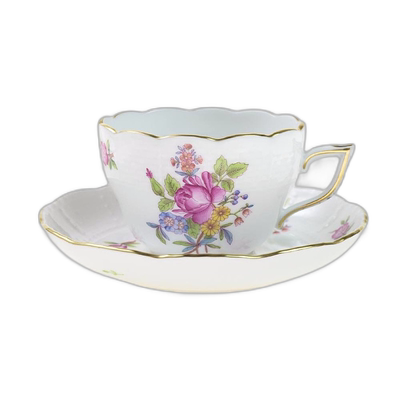 日本直邮Herend海兰德赫伦匈牙利手绘茶杯碟瓷器欧式咖啡杯200ml