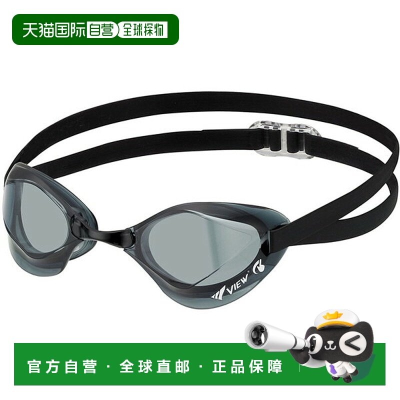 日本直邮VIEW BladeF 游泳镜标准镜片防雾防水比赛竞速V122SA-SK