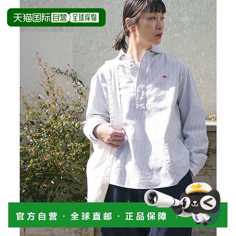 日本直邮DANTON圆领 P.O.衬衫 长袖圆领套头衫 长袖女士上衣 [DT-