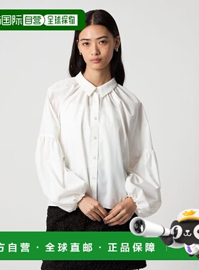 1h可退 日本直邮EMMEL REFINES EM 袖部蓬松迷你立领衬衫