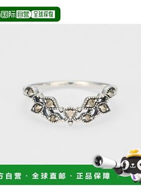 日本直邮日潮 agete阿卡朵银色标记戒指钻石银饰珠宝个性组合精致