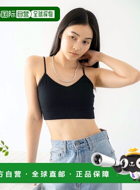 1h可退 日本直邮Ungrid 女装 双肩带设计 舒适圆领背心内衣 11255