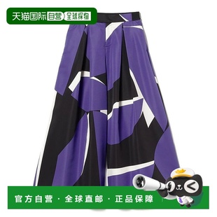 立体剪裁宽松裤 女士诺克塔恩印花阔腿裤 日本直邮M・fil 1h可退