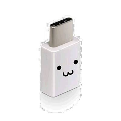 【日本直邮】Elecom宜丽客USBmicro-TYPEC转接头 白脸MPA-FMBFCMA