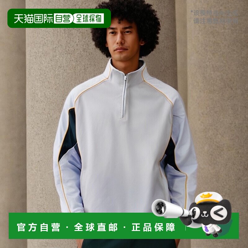 日本直邮 ZETT 棒球男式轻质填充半拉链毛衣棒球服上衣白色 ZETT