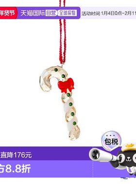 日本直邮Swarovski节日干杯姜饼拐杖糖饰品 SWV5627609 22AW Swar