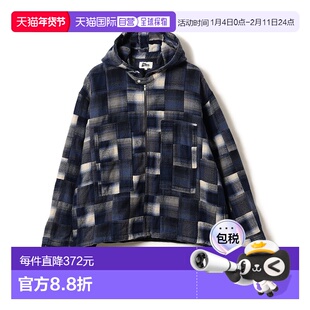 1h可退 日本直邮Pilgrim Surf+Supply 男士宽松半拉链连帽衬衫 补