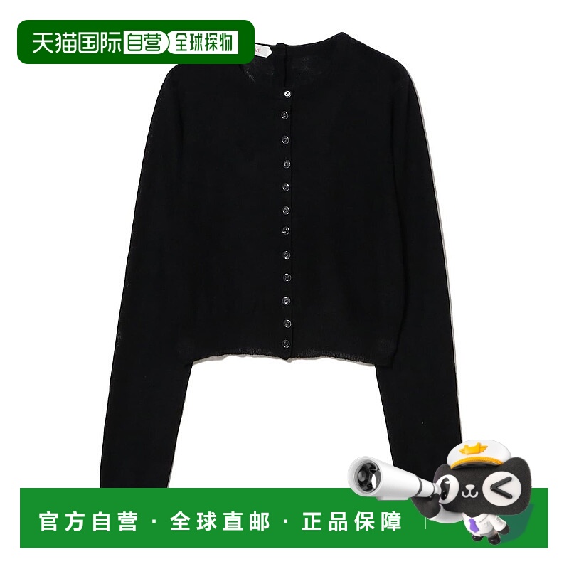 1h可退 日本直邮HAZE 女士羊绒圆领开衫 短款宽松 26颗纽扣设计