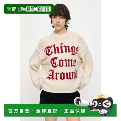 日本直邮JACQUARD WORD 上衣毛衣IVOY3