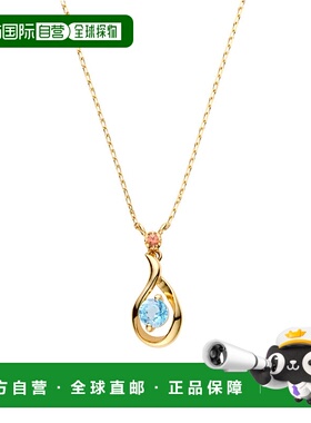 日潮跑腿Vendome K10YG黄金彩色宝石项链 YellowGold 40cm AJVN16