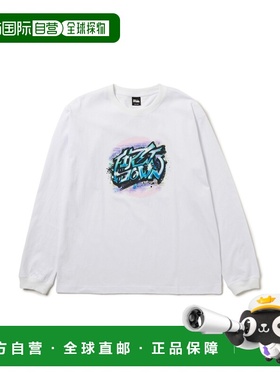 1h可退 日本直邮FIRST DOWN 男女同款 全棉长袖T恤 联名艺术印花