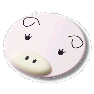 【日本直邮】ELECOM鼠标垫可爱带有腕托莫希马尔猪MP-AN01PIG