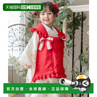 1h可退 日本直邮Catherine Cottage 女童花刺绣和风连衣裙七五三