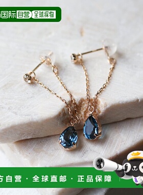 1h可退 日本直邮cui-cui 伦敦蓝托帕石白托帕石三款穿法K10YG黄色