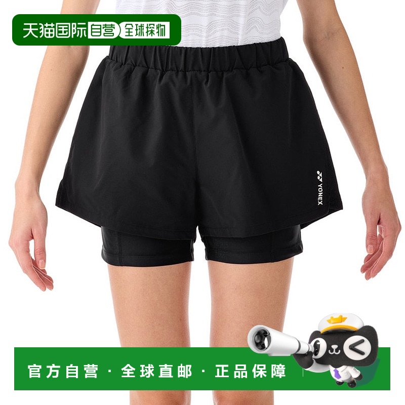 日潮跑腿YONEX尤尼克斯 女款网球服短裤含内裤25101Y-007 ブラッ