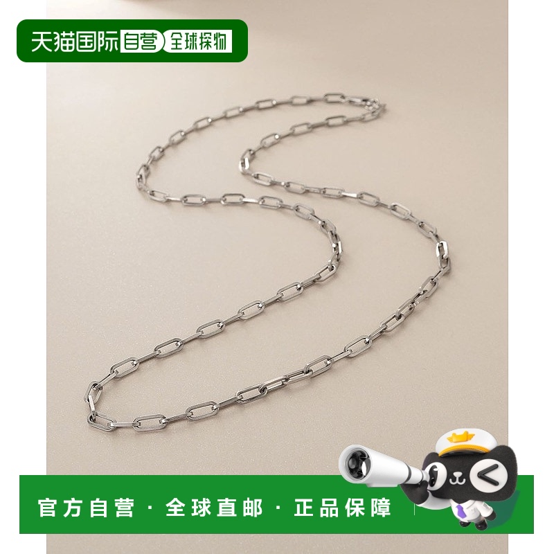 日潮跑腿COCOSHNIK 铂金镂空Prim链条L项链（55cm） 405-36740