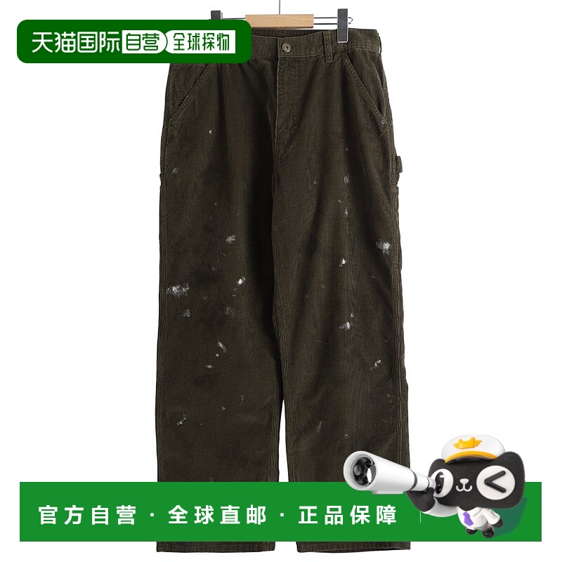 1h可退 日本直邮SWJP男装宽松灯芯绒工装裤半拉链多口袋 SW25FW01