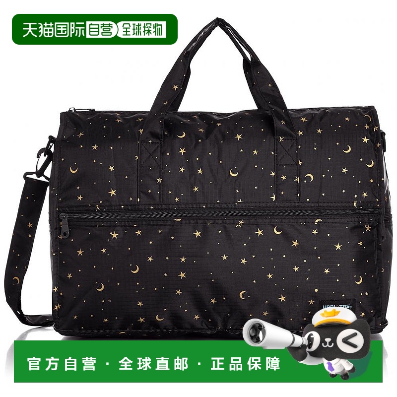 【日本直邮】HAPITAS 折叠波士顿包 M 中型 169 黑星空手提包