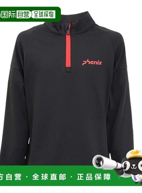 日本直邮PHENIX 儿童长袖半拉链冬季打底衫 ESB24LS80 黑色