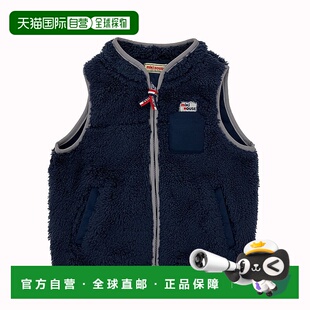 Navy 90cm 日潮跑腿mikihouse 5703 儿童加绒保暖马甲