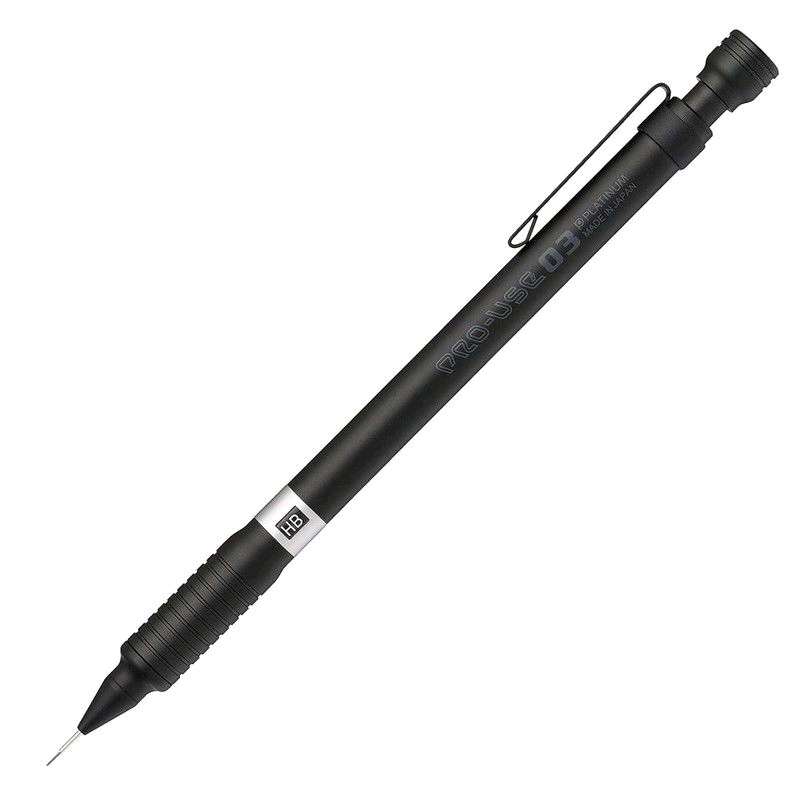 【日本直邮】PLATINUM白金功能笔万年笔PROUSE自动铅笔0.3哑光黑