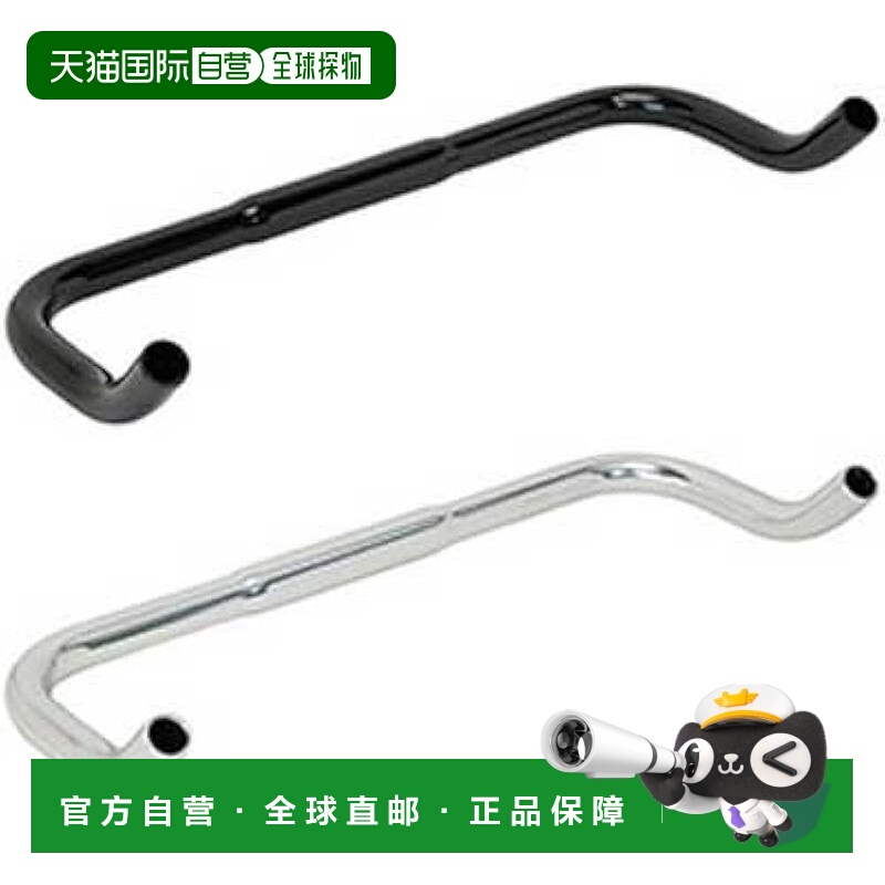 【日本直邮】GSC GIZA 牛角把手 25.4mm 黑色 390mm HS-RA-02