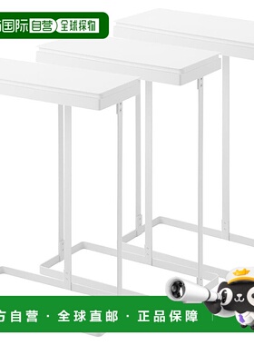 【日本直邮】山崎实业分离式垃圾袋架 45L侧开口 [3件] 白色 1761