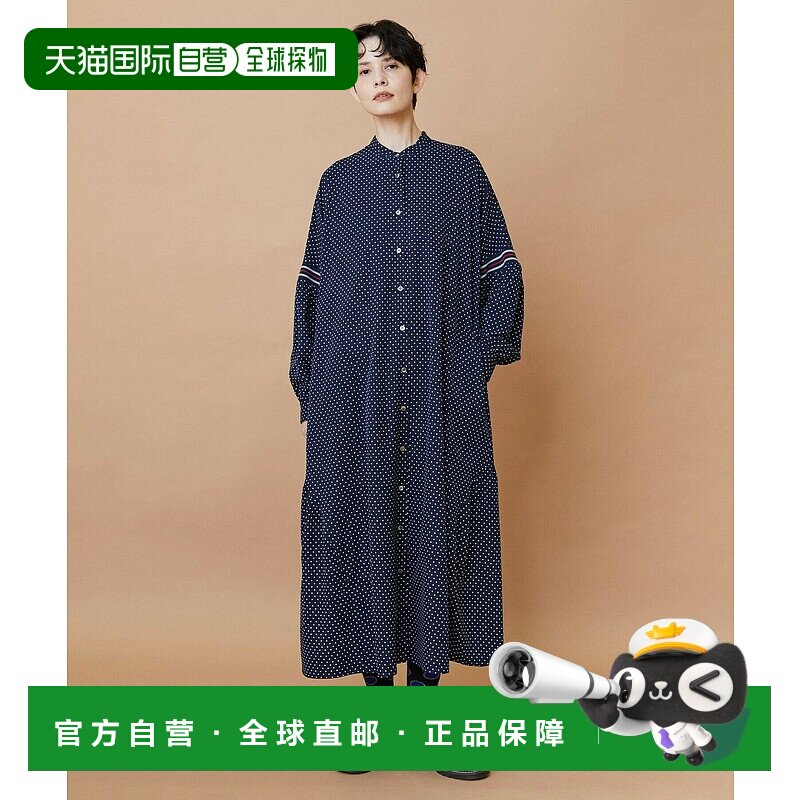 1h可退 日本直邮FRAPBOIS 女装 宽松连衣裙 点状印花半透明设计 B