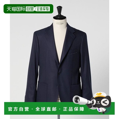 1h可退 日本直邮UNITED ARROWS 塔斯马尼亚羊毛 三粒扣 麻布 单排