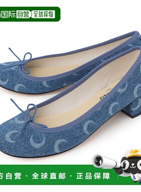 日本直邮Repetto 女士高跟芭蕾平底鞋 蓝色 大码可选 v4235jean 1