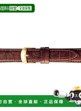 日本直邮BKME053CR BAMBI SCOTCHGARD 棕色压纹牛皮表带