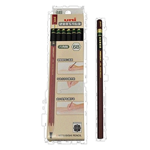 【日本直邮】Mitsubishi Pencil三菱铅笔 六角轴 6B 1 打 UKS6K6B