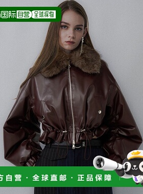 1h可退 日本直邮HARE女士 2WAY宽松短外套 可拆卸领毛设计  60646