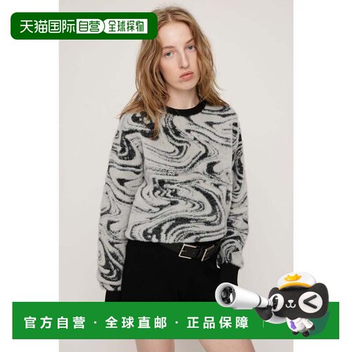 日本直邮MIX SHAGGY MARBLE 上衣 黑色