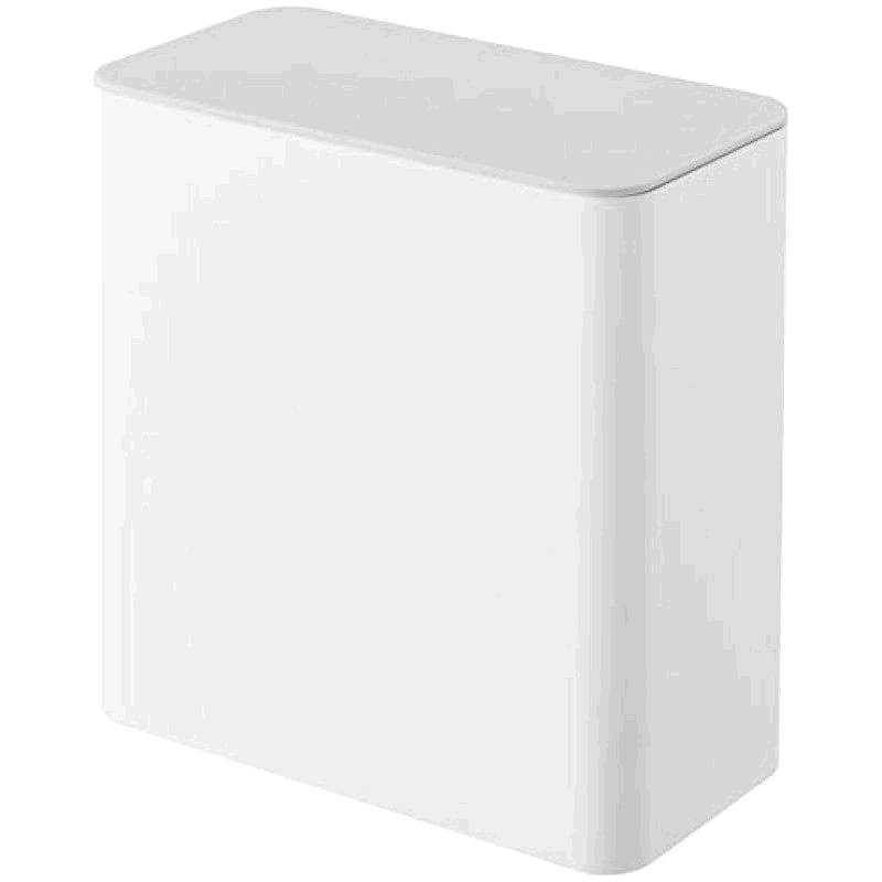 【日本直邮】Yamazaki山崎 收纳箱・盒白17X9.5X17cm 4700