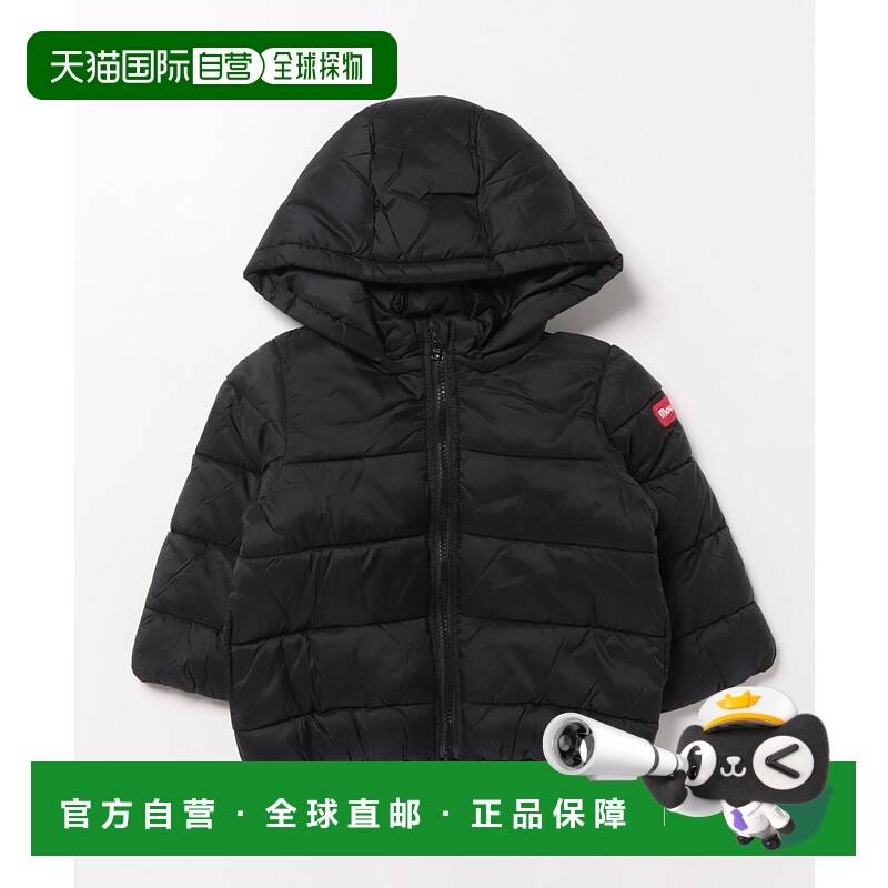 1h可退 日本直邮moujonjon儿童宽松中棉填充尼龙夹克 可拆卸连帽