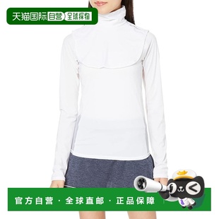 【日本直邮】邓禄普女士网球颈套（均码）防紫外线 TAC8008W 白