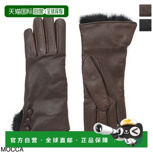 女士手套 2334 mocca 2022AW 日本直邮DENTS SOPHIE 毛羊皮手套